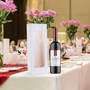 Carta durevole ambientale d'imballaggio di colore di marrone del contenitore di vino di lusso di carta kraft 1