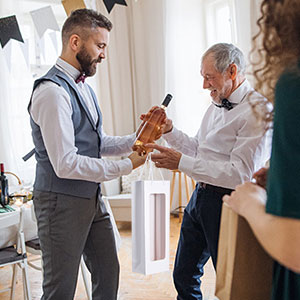 Carta durevole ambientale d'imballaggio di colore di marrone del contenitore di vino di lusso di carta kraft 3