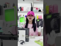 Contenitore di carta su ordinazione di trasduttore auricolare variopinto che imballa con la chiara finestra del PVC