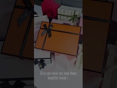 Scatola di imballaggio in cartone Scatola regalo di carta di lusso Scatola regalo con arco per indumenti