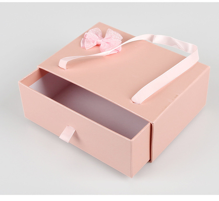 Maniglia su ordinazione d'imballaggio del nastro di Logo Drawer Gift Box With del contenitore di abbigliamento