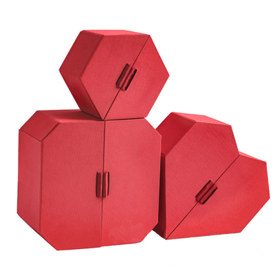 Scatola d'imballaggio del cuore della scatola di regalo di nozze di lusso a forma di fatte a mano del contenitore con il nastro