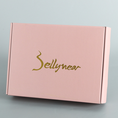 Una scatola d'imballaggio ondulata rosa di lusso di tre strati ha personalizzato Logo Wholesale