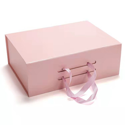 Contenitore di regalo di carta speciale d'imballaggio della scatola di piegatura del cartone dell'abbigliamento con la maniglia