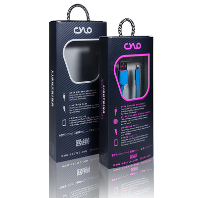 I dati di carico di CMYK cablano la scatola d'imballaggio per gli accessori del cellulare
