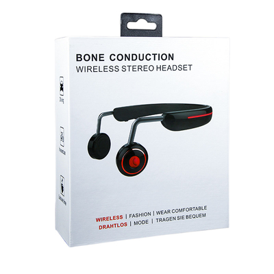 Regalo elettronico d'imballaggio del contenitore di trasduttore auricolare su ordinazione del cartone con il gancio