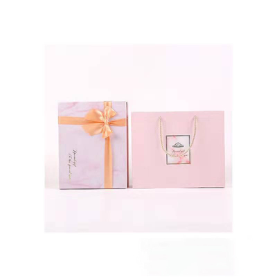 Contenitore d'imballaggio di regalo di marmo rosa del cartone per il coperchio di trucco del reggiseno della biancheria intima