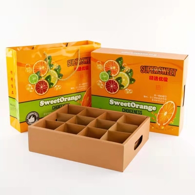 Progettazione unica fatta a mano d'imballaggio colorata del contenitore di regalo del cartone della frutta