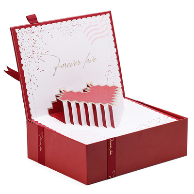 Scatola regalo di carta cartonata Scatola gioielleria romantica per San Valentino