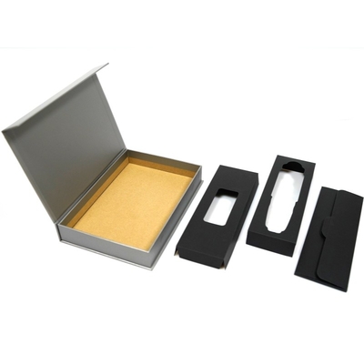 Cartone regalo di lusso stampato su misura Cartone regalo ripiegabile magnetico con conchiglia nera