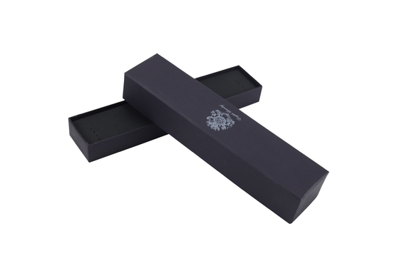 Capo e base confezionamento regalo Custom logo nero carta rigida cartone gioielli confezionamento scatole