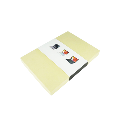Prodotti elettronici ecocompatibili, coperchio di cartone e scatola di carta di imballaggio base