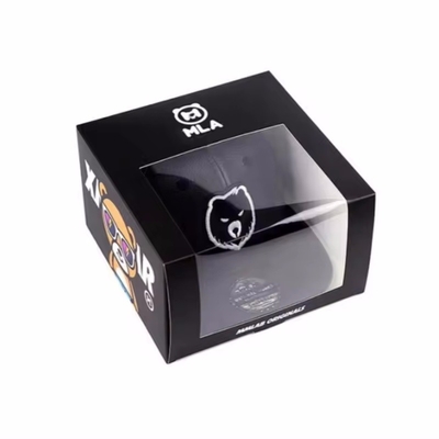 LOGO personalizzato Scatola di cartone pieghevole Bambini Bambini giocattoli Imballaggio scatola regalo Scatole di carta con finestra in PVC