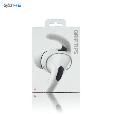 OEM bianco pieghevole scatola di cartone elettronico per auricolari imballaggio scatole di carta con manico