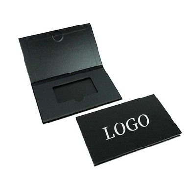 Scatola di cartone di carta nera di lusso confezionamento libro rigido personalizzato credito di lavoro matrimonio cartone regalo scatola
