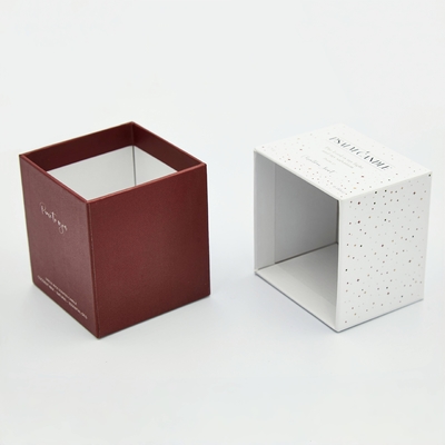 Stampa personalizzata Cosmetici per la cura della pelle Scatole di imballaggio per vaso di candela Scatole di carta per il pacchetto di candele profumate