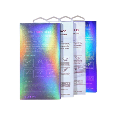 9H Protezione schermo imballaggio pellicola di vetro temperato Kraft Sleeve Box imballaggio carta