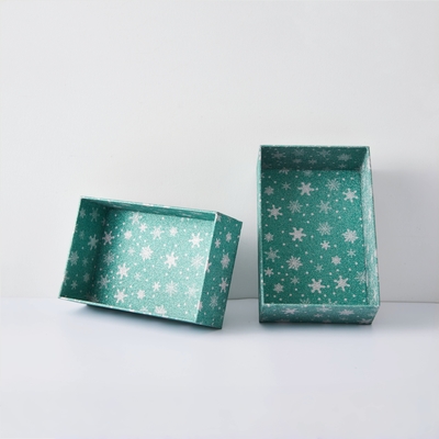 Stampa personalizzata Glitter Confezione regalo di Natale Scatola confezione rigida regalo cosmetico