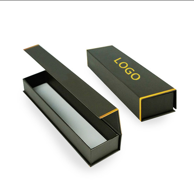 Logo personalizzato Luxury Black Cardboard Packaging Watch Bands Smart Pen Magnetic Gift Boxes
