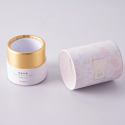 Ingrosso Biodegradabile in Folio d'Oro Cartone Cilindro Regalo Tubo Scatola Imballaggio Per Cosmetici