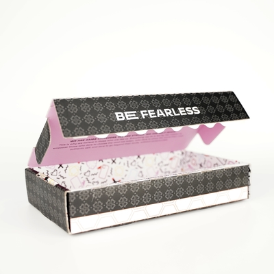Scatola di spedizione personalizzata con striscia di cerniera commercio di spedizione adesivo striscia lacrimogena postale aperta auto sigillo scatola di spedizione