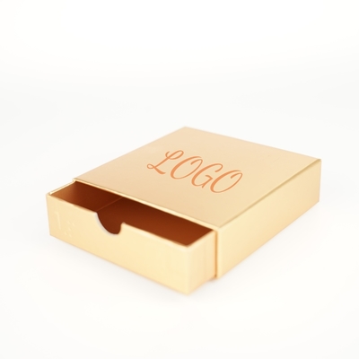 Scatola per cassetti in oro di lusso per abbigliamento Scatola di carta per gioielli Scatola regalo con logo