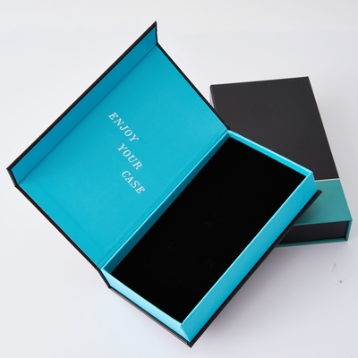 Custom Luxury Magnetic Flip Mobile Phone Box Chiusura Carta Imballaggio Scatola regalo Telefono schiuma