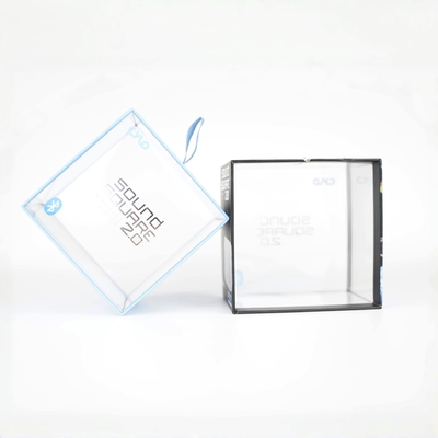 Scatole di PVC trasparenti in plastica con logo personalizzato, scatole di imballaggio a nastro scorrevole con finestre