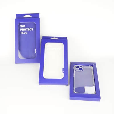 2025 Nuovo design Custom Phone Case Box Packaging Slide Out Drawer Box Con Paper Tray Per Iphone