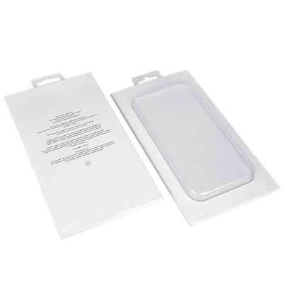 LOGO personalizzato Cassa per cellulari bianca Magnetico Flip Box con finestra in PVC