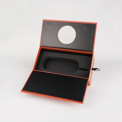 Scatola regalo magnetica a doppia porta aperta con vassoio EVA, scatola per prodotti elettronici per altoparlanti Bluetooth