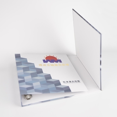 Album fotografico di nozze Libro di imballaggio Logo personalizzato 4D Ring Binders con materiali riciclati