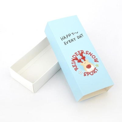Stampa di cartoni animati personalizzati Scarica scorrevole Scatola di cassetto Scatola regalo di cartone per il pacchetto calzini per bambini