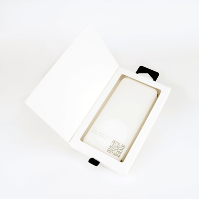 Scatola personalizzata con logo Scatola regalo con cartone di lusso Scatola regalo con cassetto vetrina trasparente Scatola per cassa del telefono cellulare