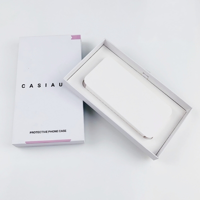 Scatola di imballaggio per cassa per cellulari personalizzata con vassoio di carta Scatola regalo per cassa per cellulari