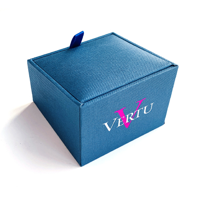 Caselle per anelli personalizzate di lusso Gioielli Set di cuoio Ring Box Bracelet Ohrring Gift packaging box con logo stampato