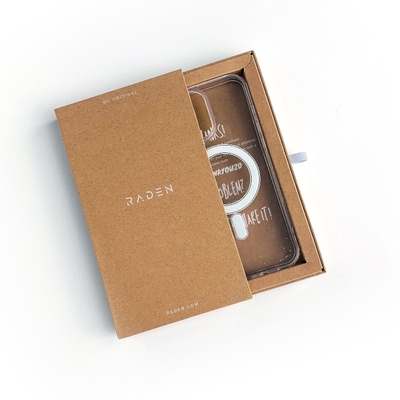 Logo personalizzato cartone kraft cassa telefono cassetto imballaggio scatola pacchetto per iPhone 17 con vassoi di carta