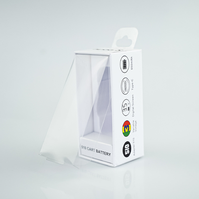 Nuovo design scatola caricabatterie per telefono auto elettrica USB scatole di imballaggio per ricarica auto con finestra in film di PVC trasparente