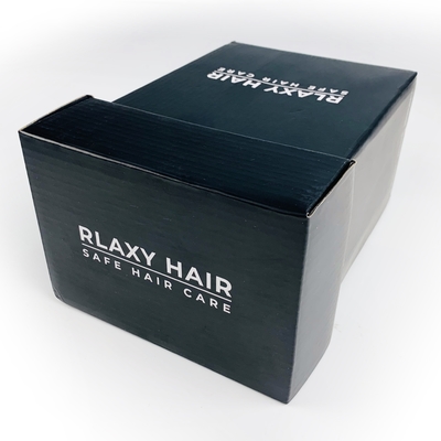 Scatole di imballaggio nere personalizzate Scatole regalo in cartone rigido rigido corrugato per prodotti per la cura dei capelli Imballaggio