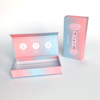 Flip top box stampato su misura per la cura della pelle, per il viso, per i rulli, per i prodotti di imballaggio, per le attrezzature per la bellezza, per le donne, per il confezionamento, per i cosmetici.