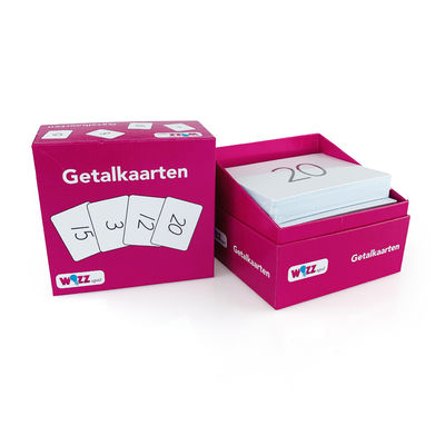 Carte flash AR con numeri personalizzate, popolari e divertenti, per giocare a carte, con confezioni personalizzate in scatole di carta per carte da gioco