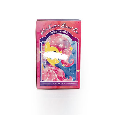 OEM stampa personalizzata striscia strappata scatola cieca scatole misteriosa sorpresa giocattoli d'arte imballaggio cartone pieghevole scatola regalo carta