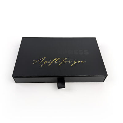 Ingrosso Materiali ecologici Cassetto nero accessori per telefono Scatola regalo Cassa per telefono Scatola di imballaggio con EVA Spot UV